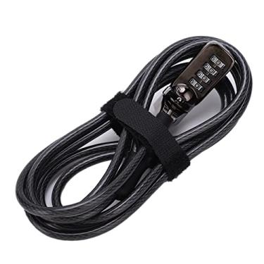 Imagem de Naroote Bloqueio de Laptop Com Combinação Digital Sem Chave para Segurança Antirroubo Aprimorada, Adequado para a Maioria Dos Notebooks e Projetores, Design de Junta de Cabo de Aço, Adequado para