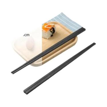 Imagem de Conjunto De Hashis Japoneses Pretos Resistentes a Altas Temperaturas, 