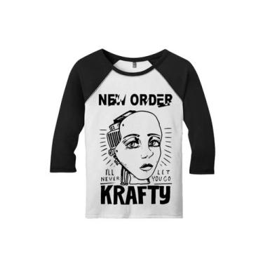 Imagem de Camiseta Raglan Manga 3/4 Feminina New Order New Wave - Ultrav Store, 
