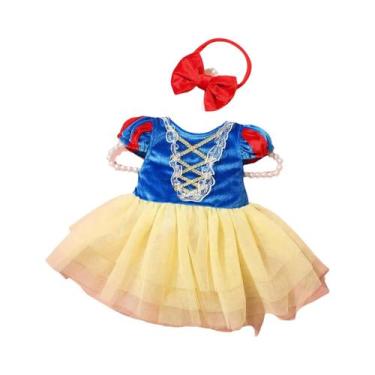 Imagem de Vestido De Princesa Em Tule Para Menina Recém-Nascida Com Faixa De Cab