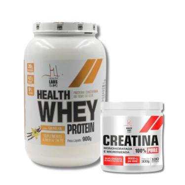 Imagem de Kit Whey Protein 900g Baunilha + Creatina Monohidratada 300g Health Labs