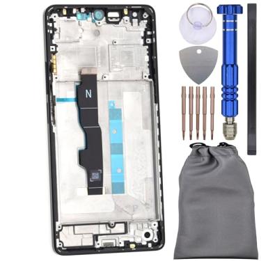 Imagem de Digitalizador de tela sensível ao toque com moldura para Xiaomi Redmi Note 13 5G Preto 6.67