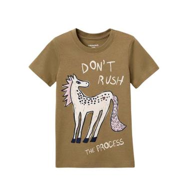 Imagem de Blusa Hering Infantil Menina Manga Curta Com Estampa-Feminino