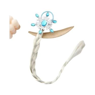 Imagem de Tiara De Cabelo Trançada Infantil Princesa Elsa Rapunzel Do Filme Entr