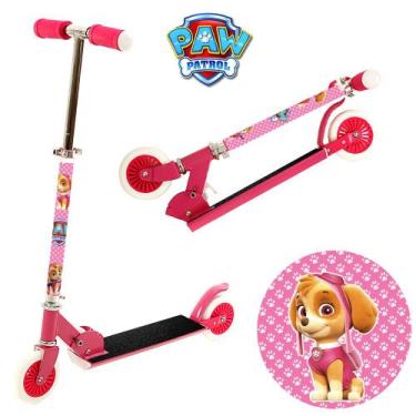 Imagem de Patinete Skye 2 Rodas Infantil de Menina Rosa - BBR Toys