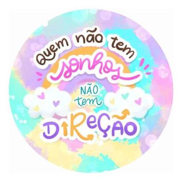 Imagem de 90 Adesivos Frase Quem Não Tem Sonhos - Bellarte