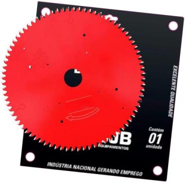 Imagem de Disco Serra Bancada Mdf 250Mm 30Mm 80D Corte Limpo Vermelho - Bjb Equi