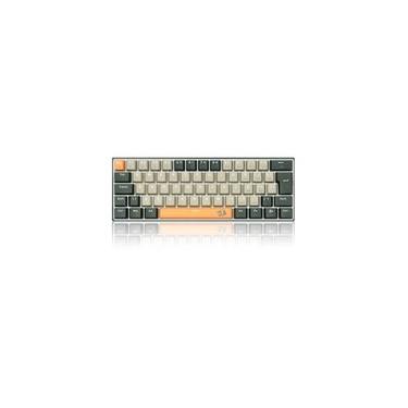 Imagem de Teclado Gamer Redragon Lakshmi, Switch Brown,  Layout 60%, ABNT2 , Preto - K606-OG&GY&BK (PT-BROWN)