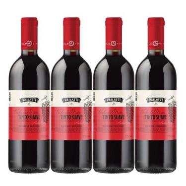 Imagem de Vinho Tinto Vailatti 750ml 4 Unidades, Tinto Suave