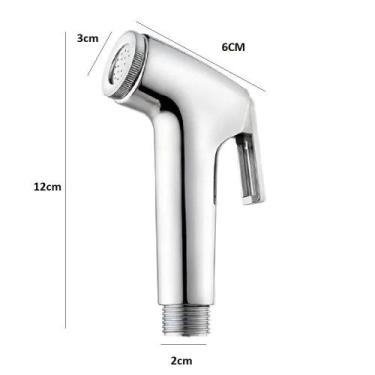 Imagem de Ducha higienica gatilho cromado chuveirinho privada suporte - Yeet