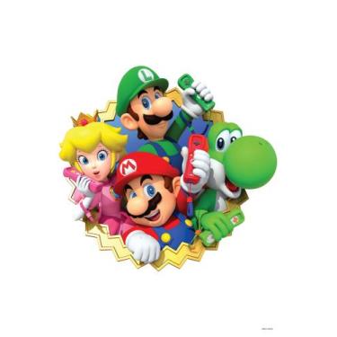 Imagem de Painel Festa Retangular Para Casado 1,5x2,2m Super Mario - Fantasia Br