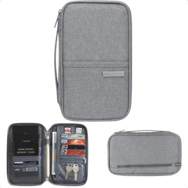 Imagem de Case Capa Organizador Carteira Porta Passaporte Para Viagens Impermeáv