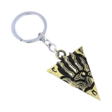 Imagem de Chaveiro De Metal Skyrim: Pingente Boethia, Meridia E Akatosh  Present