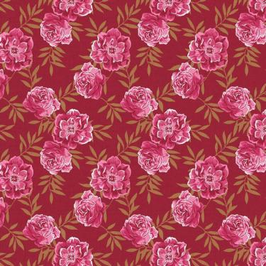 Imagem de Papel De Parede Floral Flores Rosas Vermelhas Autocolante