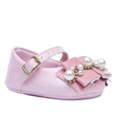 Imagem de Sapatilha Infantil Menina Bebê Sapatinho Recém-nascido 01.06-Feminino