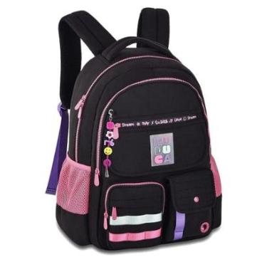 Imagem de Mochila Escolar Juvenil Feminina De Costas Luluca Original-Unissex