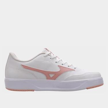 Imagem de Tênis Mizuno City Wall Feminino, Branco, Rosa, 35