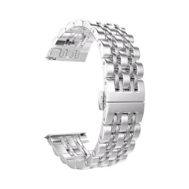 Imagem de Pulseira De Aço Inoxidável 22mm 20mm Para Samsung Galaxy Watch 3 4 5 G