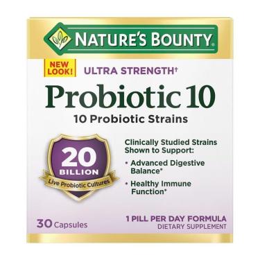 Imagem de Suplemento Nature'S Bounty Probiotic 10 Ultra Strength 30 Ca-Unissex