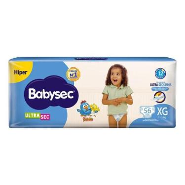 Imagem de Fralda Babysec Galinha Pintadinha Ultrasec Hiper XG com 56un - Congrat