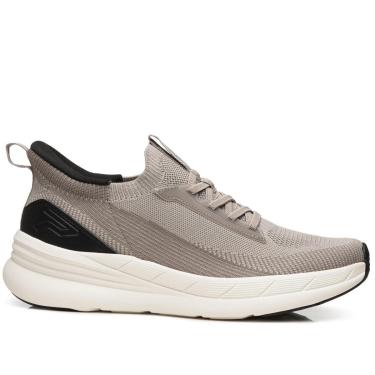 Imagem de Tênis Esportivo Pegada Masculino em Tecido Bege 191401-01-Masculino
