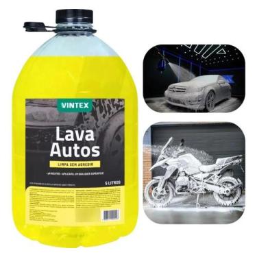 Imagem de Shampoo Automotivo Vintex 5L pH Neutro Lava Autos Concentrad - Congrat