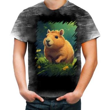 Imagem de Camiseta Desgaste Capivara do Bem Animalzinho 17 - Kasubeck Store®, XG