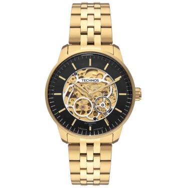 Imagem de Relógio Technos Masculino Ref: 8n24sac/1p Automático Esqueleto Dourado
