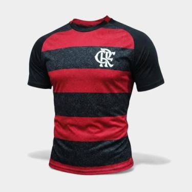 Imagem de Camiseta Flamengo Dive Masculina - Braziline, Preto, Vermelho, M