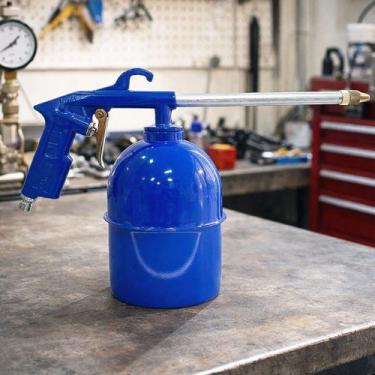 Imagem de Pulverizador Pneumático Pistola Limpeza Bico Reto De 900ml - Genérico,