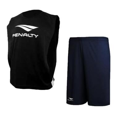 Imagem de Kit Futebol Penalty Colete + Calção Juvenil-Masculino