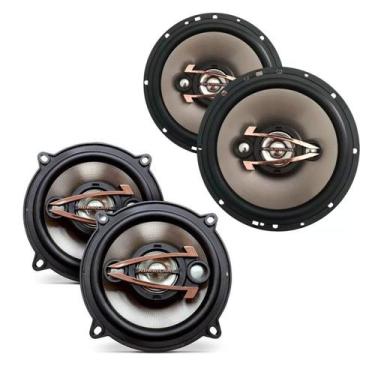 Imagem de Kit alto falantes 320wrms 6 e 5 polegada hurricane qr6 e qr5