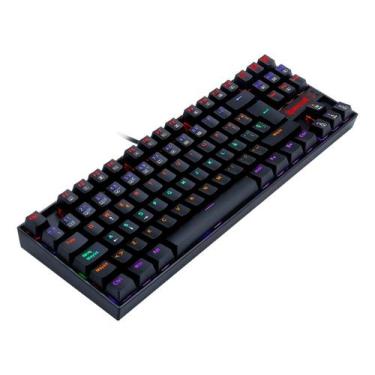 Imagem de Teclado Mecânico Gamer Redragon Kumara K552-kr-sp Rainbow cor:preto, p