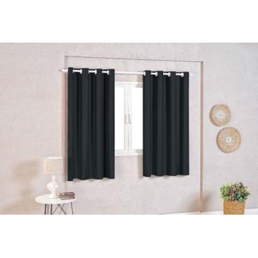 Imagem de Cortina Blackout PVC 2,20x1,30 Corta Luz 100% Sala e Quarto Varão Simp