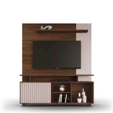 Imagem de Home Para TV 65'' Serrano New Ripado Porta de Correr C/Rodízios COR:Av
