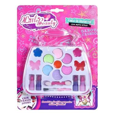 Imagem de Kit Maleta Estojo Maquiagem Infantil Beauty Sombras Batom Kit Maquiage