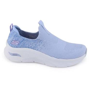 Imagem de Tênis Skechers Arch Fit Dlux Key Feminino - Azul, 35