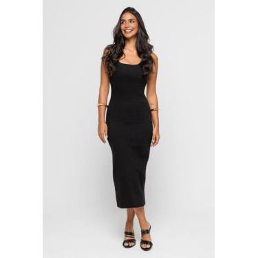Imagem de Vestido Midi Basic Confort Black Doct - Doct Jeans, GG, Preto