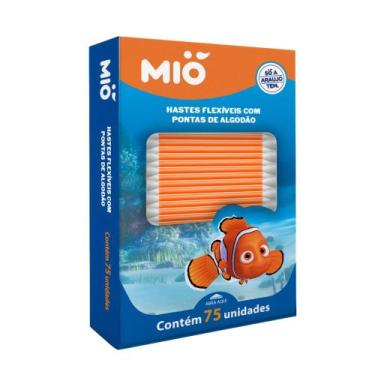 Imagem de Hastes Flexíveis com Pontas de Algodão Mió Nemo 75 Unidades