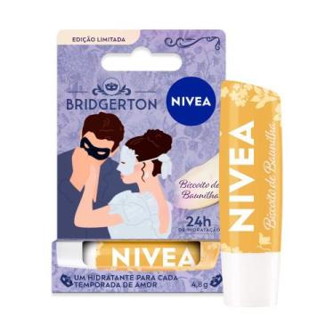 Imagem de Hidratante Labial Nivea Bridgerton Biscoito de Baunilha 24H de Hidrata