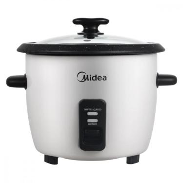 Imagem de Panela Elétrica de Arroz Midea PAE25 2,5L com Revestimento Antiaderente Branco 110V