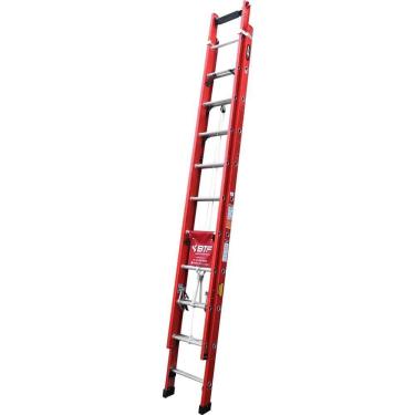Imagem de Escada Extensível EFR9928 20 Degraus 5,40m Fibra de Vidro para Serviços com Eletricidade Botafogo Lar & Lazer