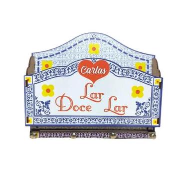 Imagem de Porta Chaves e Carta Lar Doce Lar - Adesivado - Decore Casa