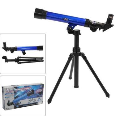 Imagem de Telescopio kit com 3 lentes astro terrestre  e tripe luneta ciencia es
