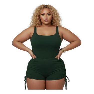 Imagem de Maiô Cavado Body Com Shortinho Feminino Plus Size Praia - Store Nathal