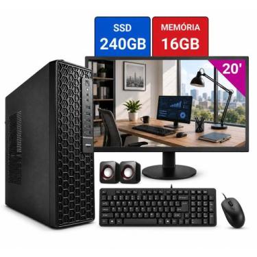 Imagem de Computador Pdv Completo Slim Intel I5 3a 16gb Ssd 240 WiFi - Wa Eletro