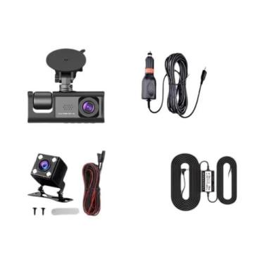 Imagem de Câmera Veicular Wi-Fi HD 1080P De 3 Canais, Mini Gravador DVR Para Car