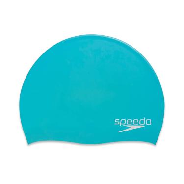Imagem de Speedo Touca de natação unissex para adultos, elastano de silicone, azul-petróleo