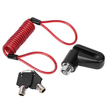 Imagem de Bloqueio de freio a disco antirroubo Keenso à prova d'água e à prova de ferrugem com cabo de lembrete para Scooter elétrico Mijia M365