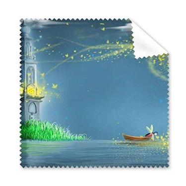 Imagem de Pano de limpeza Silent Night Lighthouse Fairy Fuying Painting pano de limpeza para tela de telefone 5 peças
